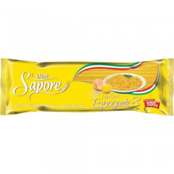 MACARRAO DON SAPORE ESPAGUETE N8 COM OVOS 500G