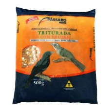 RACAO PASSARO FORTE TRITURADA SABIA 500G