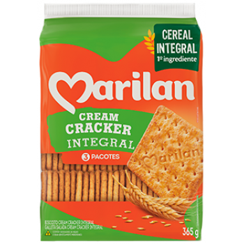BISCOITO MARILAN CREAM CRACKER INTEGRAL 365 GR