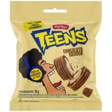 BISCOITO MARILAN TEENS CHOCOLATE BRANCO 30G