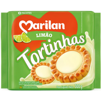 BISCOITO MARILAN TORTINHAS LIMÃO 300G