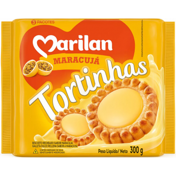 BISCOITO MARILAN TORTINHAS MARACUJÁ 300G