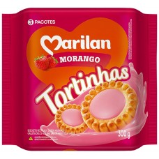 BISCOITO MARILAN TORTINHAS MORANGO 300G
