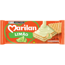 BISCOITO MARILAN WAFER LIMÃO 70G BISCOITO MARILAN WAFER LIMÃO 70G