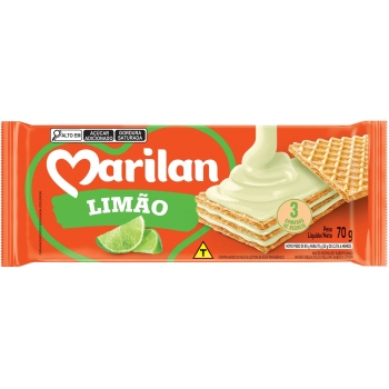 BISCOITO MARILAN WAFER LIMÃO 70G