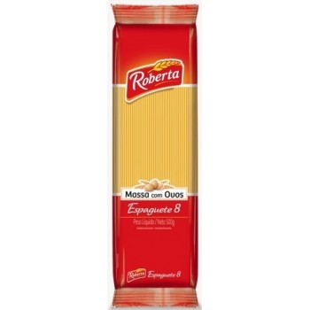 MACARRAO ROBERTA ESPAGUETE OVOS N8 500GR