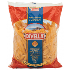 MACARRÃO DIVELLA ITALIANO PENNE ZITTI RIGATE 500 G