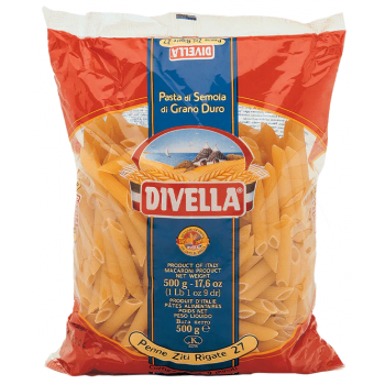 MACARRÃO DIVELLA ITALIANO PENNE ZITTI RIGATE 500 G