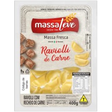 RAVIOLI MASSA LEVE CARNE 400G