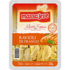 RAVIOLI MASSA LEVE FRANGO 400G