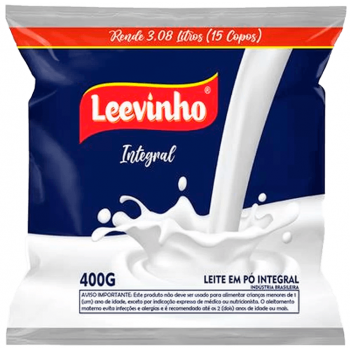 LEITE EM PÓ LEVINHO INTEGRAL INSTANTANEO 400G