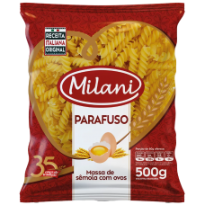 MACARRAO MILANI PARAFUSO C/OVOS 500G