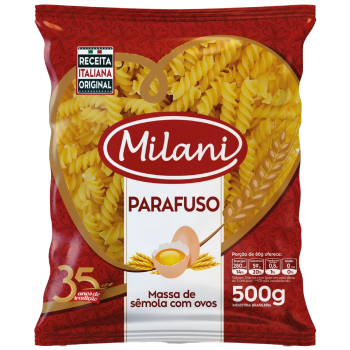 MACARRAO MILANI PARAFUSO C/OVOS 500G