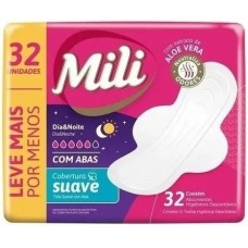 ABSORVENTE MILI DIA E NOITE COM ABAS 32 UN