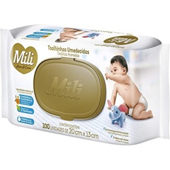 TOALHINHAS UMEDECIDAS MILI BABY C/100UNIDADES