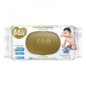 TOALHINHAS UMEDECIDAS MILI LOVE&CARE C/100UNIDADES