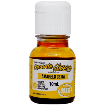 CORANTE LIQUIDO MIX AMARELO GEMA 10ML