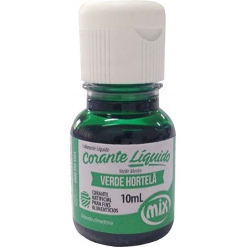 CORANTE LIQUIDO MIX VERDE HORTELÃ 10ML