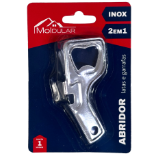 ABRIDOR DE LATAS E GARRAFAS INOX MOLDULAR 