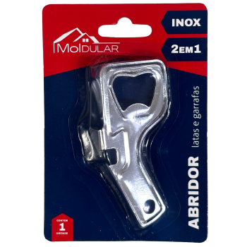 ABRIDOR DE LATAS E GARRAFAS INOX MOLDULAR 