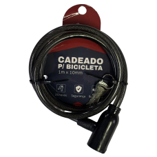 CADEADO PARA BICICLETA MOLDULAR 1 MT X10 MM CADEADO PARA BICICLETA MOLDULAR 1 MT X10 MM