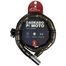 CADEADO PARA MOTO MOLDULAR 1 MT X22 MM CADEADO PARA MOTO MOLDULAR 1 MT X22 MM