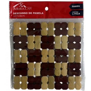 DESCANSO DE PANELA BAMBU 16 X 16 CM MOLDULAR