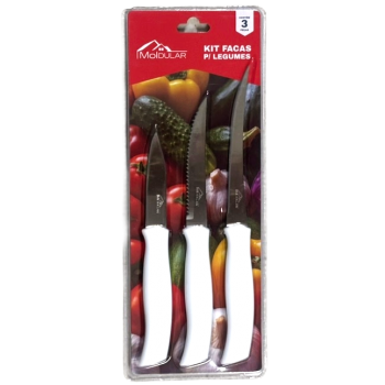 FACA PARA LEGUMES MOLDULAR C/ 3 UN