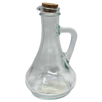 GALHETEIRO DE VIDRO C/TAMPA ROLHA MOLDULAR 180ML
