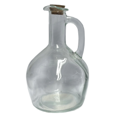 GALHETEIRO DE VIDRO C/TAMPA ROLHA MOLDULAR 300ML