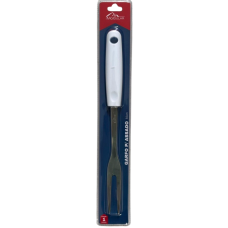 GARFO PARA ASSADO CABO BRANCO 30CM MOLDULAR GARFO PARA ASSADO CABO BRANCO 30CM MOLDULAR
