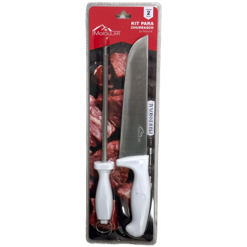 KIT CHURRASCO FACA CHAIRA N8 MOLDULAR C/2 PC