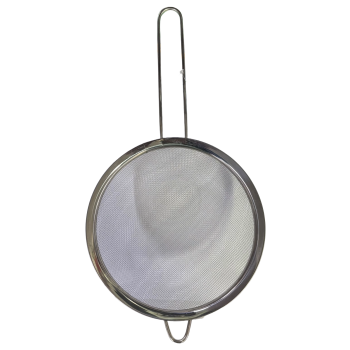 PENEIRA INOX COM CABO MOLDULAR 20 CM
