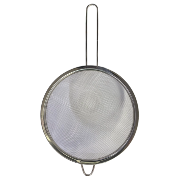 PENEIRA INOX COM CABO MOLDULAR 22 CM