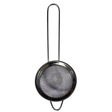 PENEIRA INOX COM CABO MOLDULAR 8 CM