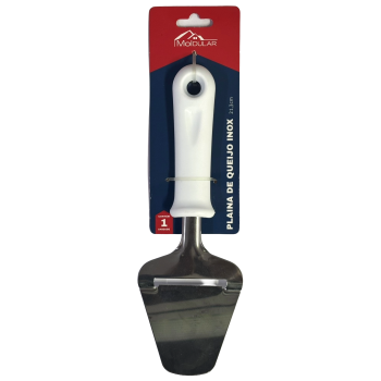 PLAINA DE QUEIJO INOX COM CABO MOLDULAR 21.3CM
