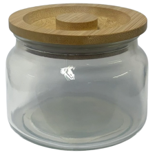 POTE DE VIDRO COM TAMPA BAMBU MOLDULAR 300 ML POTE DE VIDRO COM TAMPA BAMBU MOLDULAR 300 ML