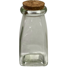 POTE DE VIDRO COM TAMPA ROLHA MOLDULAR 120 ML POTE DE VIDRO COM TAMPA ROLHA MOLDULAR 120 ML