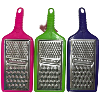 RALADOR INOX COM CABO PLASTICO MOLDULAR 30.5 CM