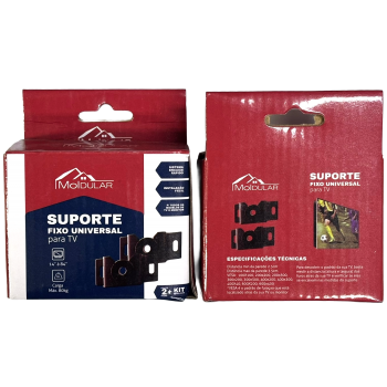 SUPORTE FIXO UNIVERSAL P/TV MOLDULAR