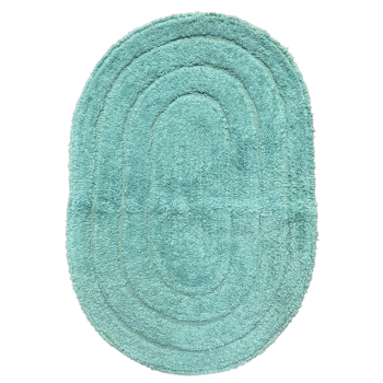 TAPETE ALGODAO OVAL LISO 40 X 60 MOLDULAR
