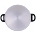 CACAROLA INOX C/ TAMPA DE VIDRO MOR 25CM 5,3L