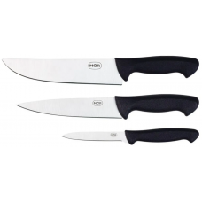 KIT CHURRASCO MOR ASSADOR PRETO C/ 3 FACAS