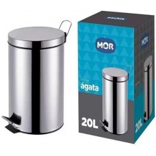 LIXEIRA DE PEDAL INOX MOR AGATA 20L
