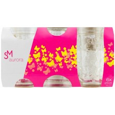 JOGO COPOS SM AURORA CRISTALIZADO C/6 270ML