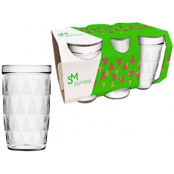 JOGO COPOS SM ZUMBA CRISTALIZADO C/6 270ML
