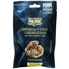 AMÊNDOAS CARAMELIZADA CACAU CAFE ORIGEM 40 GR