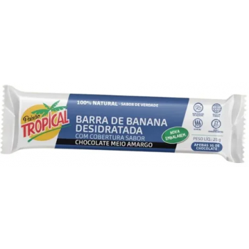 BANANA PASSAS TRAD E CHOCOLATE TROPICAL BARRA 25G