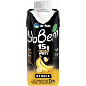 BEB LACTEA WHEY YOBEM 15G PROT BANANA 250ML