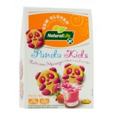 BISCOITO NATURAL LIFE PANDA KIDS LEITE C/MOR.100GR